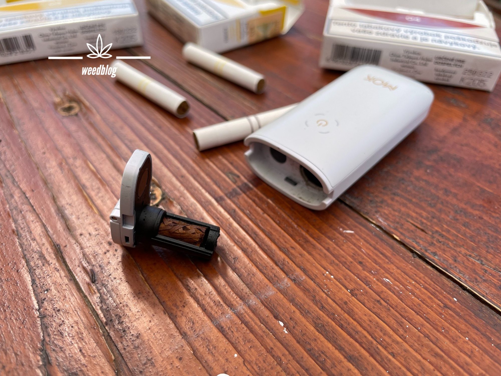 Tabakové náplne COO chladnú po nahrievaní v útrobách zariadenia, ktoré má kovový poklop