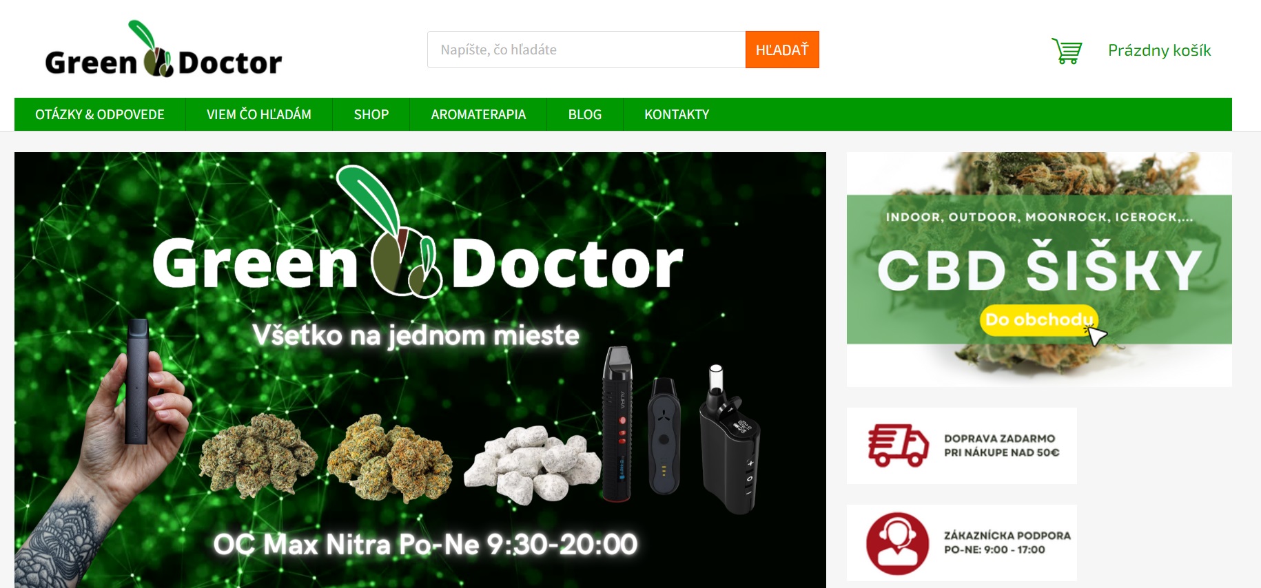 Green Doctor CBD shop RECENZIA