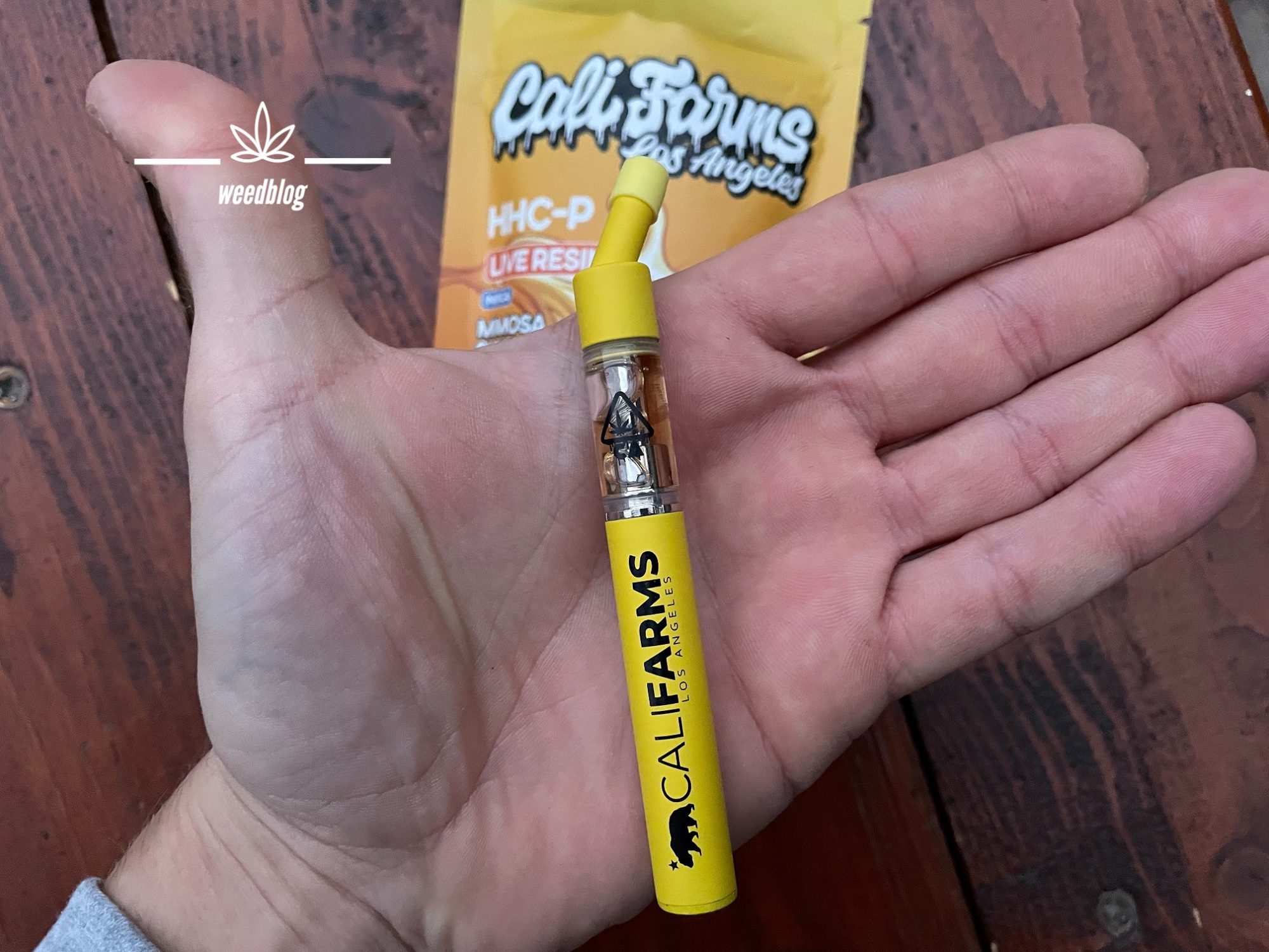 CaliFarms HHC P vape pen RECENZIA weed blog