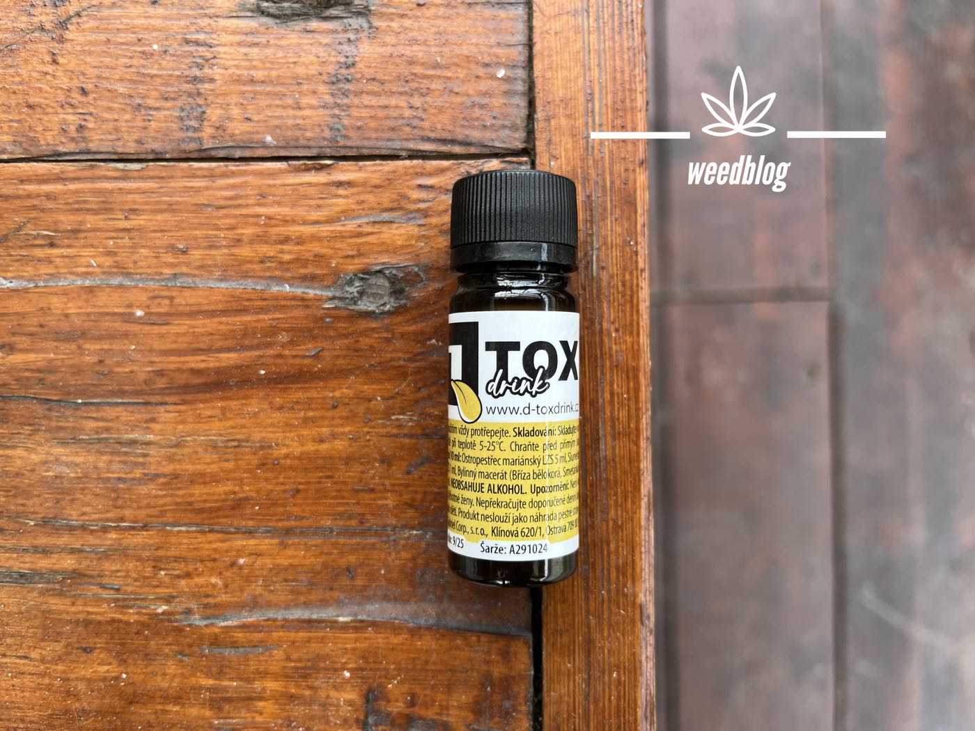 D-TOX drink RECENZIA weed blog sk