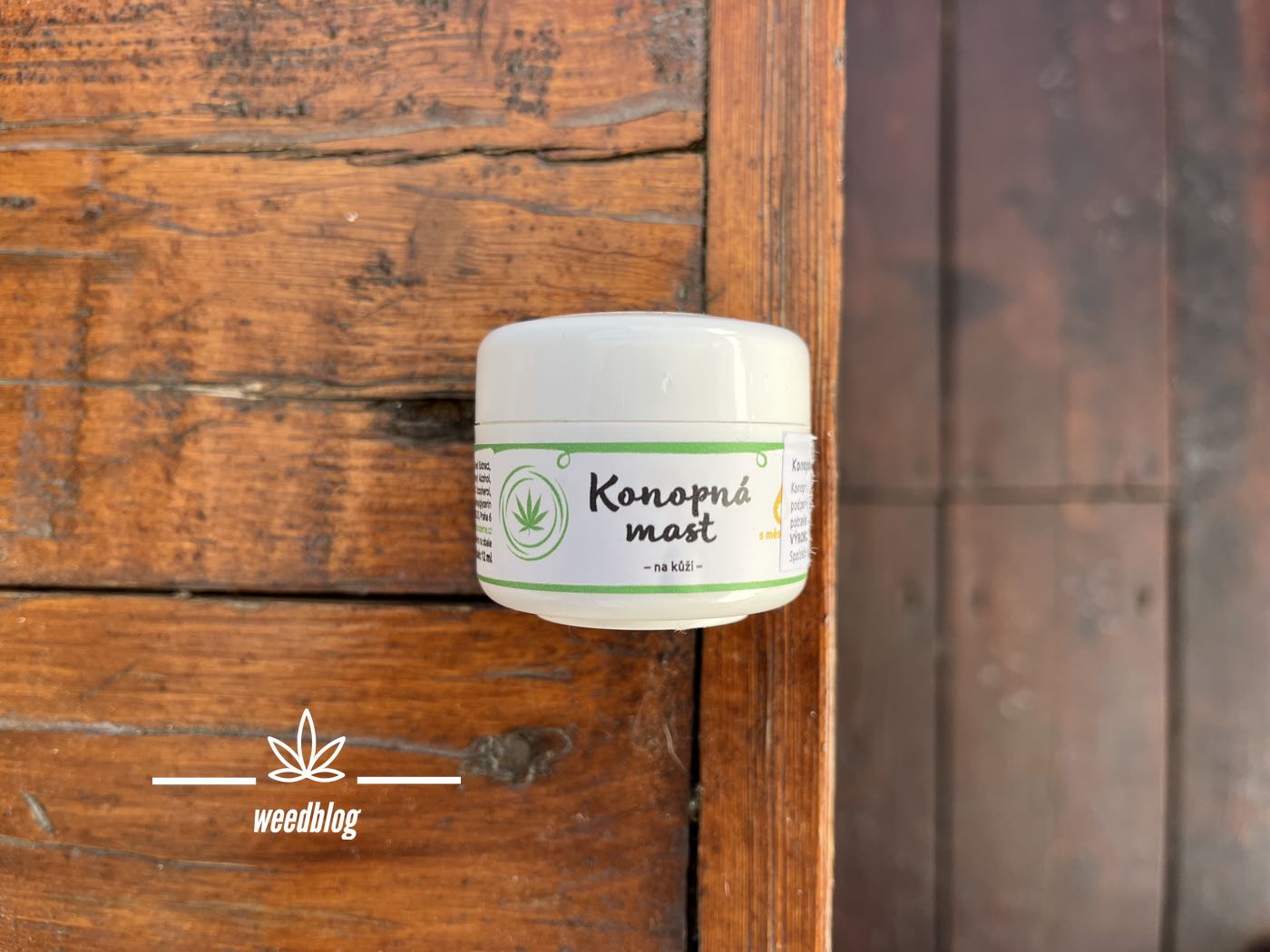 Zelena Zeme konopná masť RECENZIA - weed blog sk